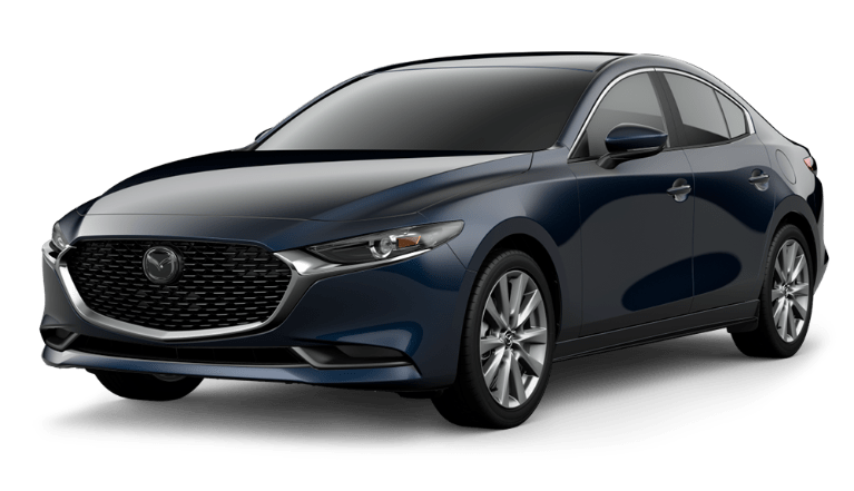 2021 Mazda3 Sedan Deep Crystal Blue Mica | Royal Moore Mazda in Hillsboro OR