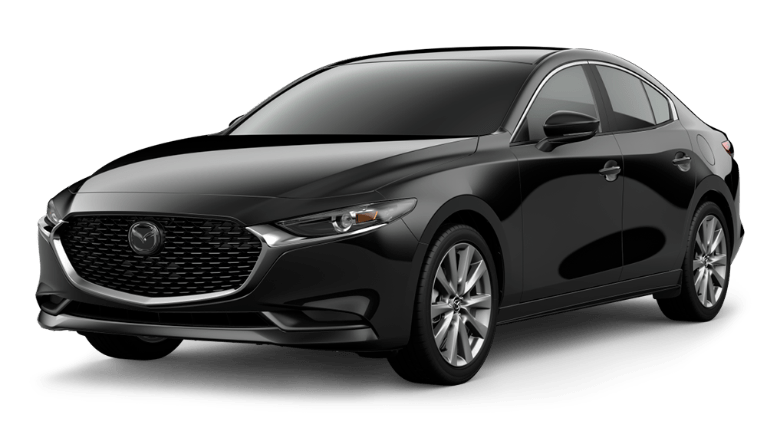 2021 Mazda3 Sedan Jet Black Mica | Royal Moore Mazda in Hillsboro OR