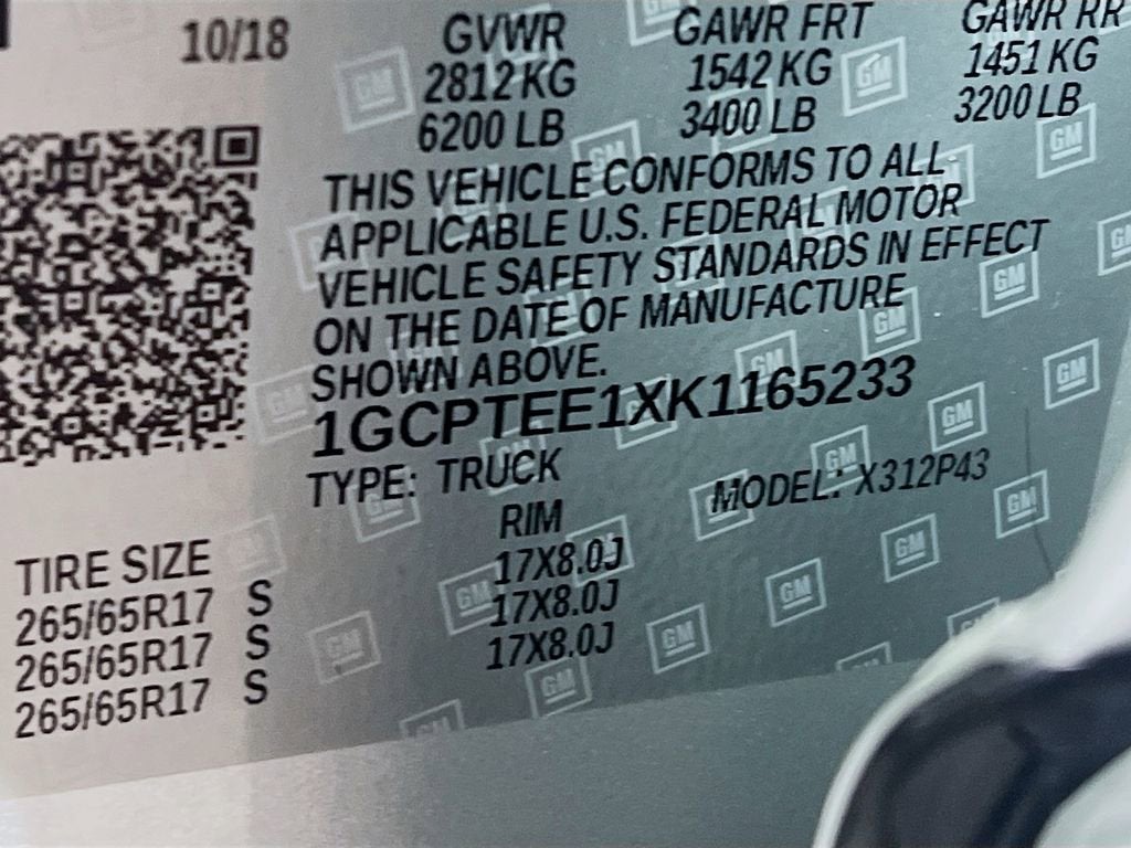 2019 Chevrolet Colorado 4WD ZR2