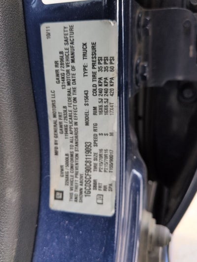 2012 Chevrolet Colorado 1LT