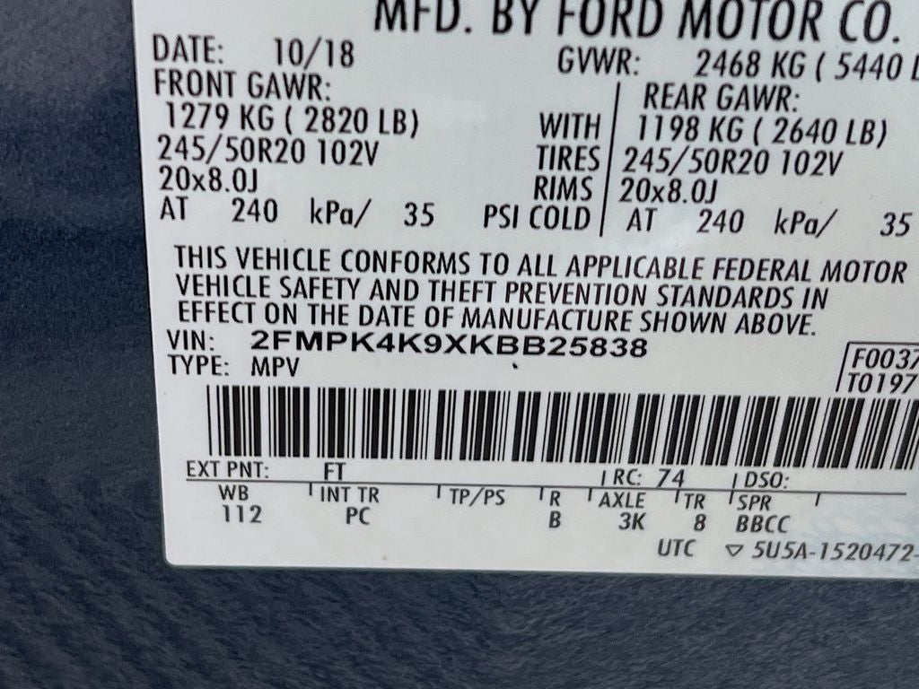 2019 Ford Edge Titanium