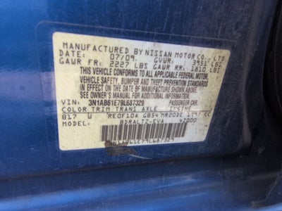 2009 Nissan Sentra 2.0 SR