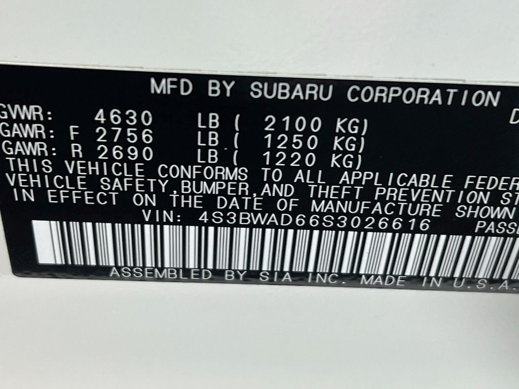 2025 Subaru Legacy Premium