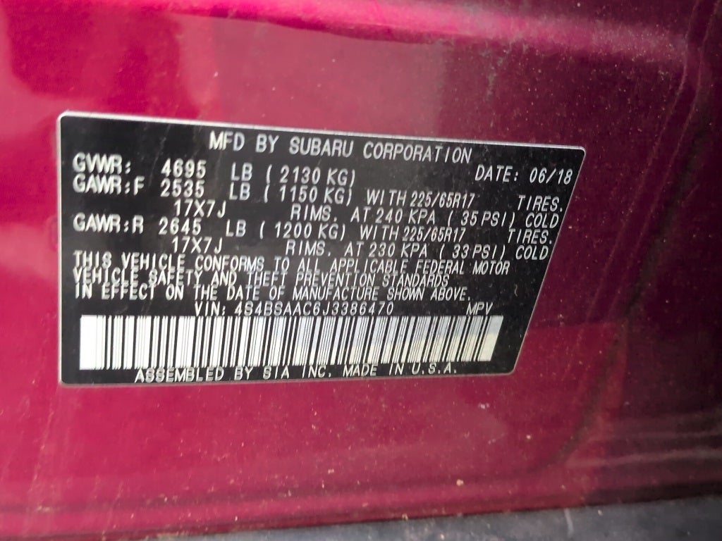 2018 Subaru Outback 2.5i