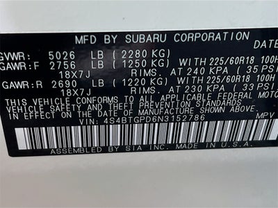 2022 Subaru Outback Touring XT