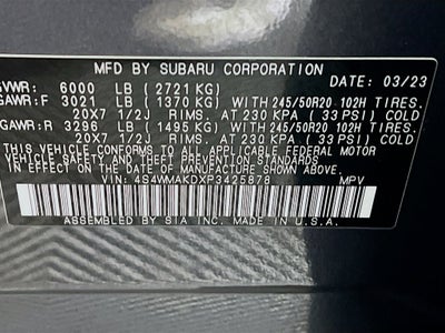 2023 Subaru Ascent Onyx Edition