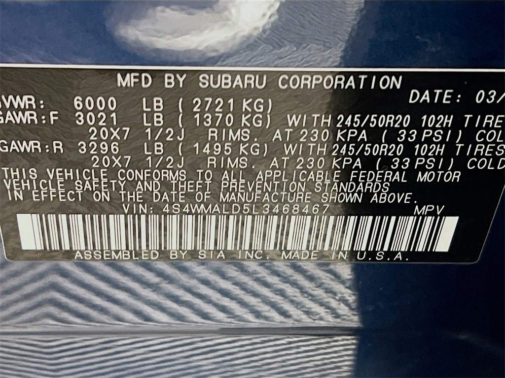 2020 Subaru Ascent Limited