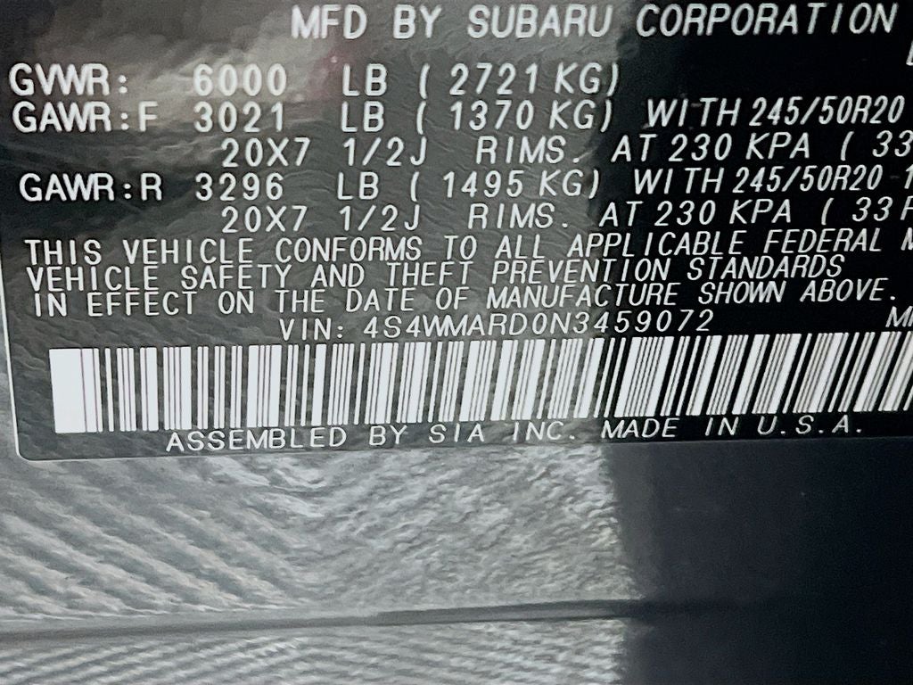 2022 Subaru Ascent Touring