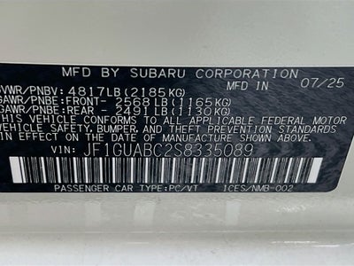 2025 Subaru Impreza Base