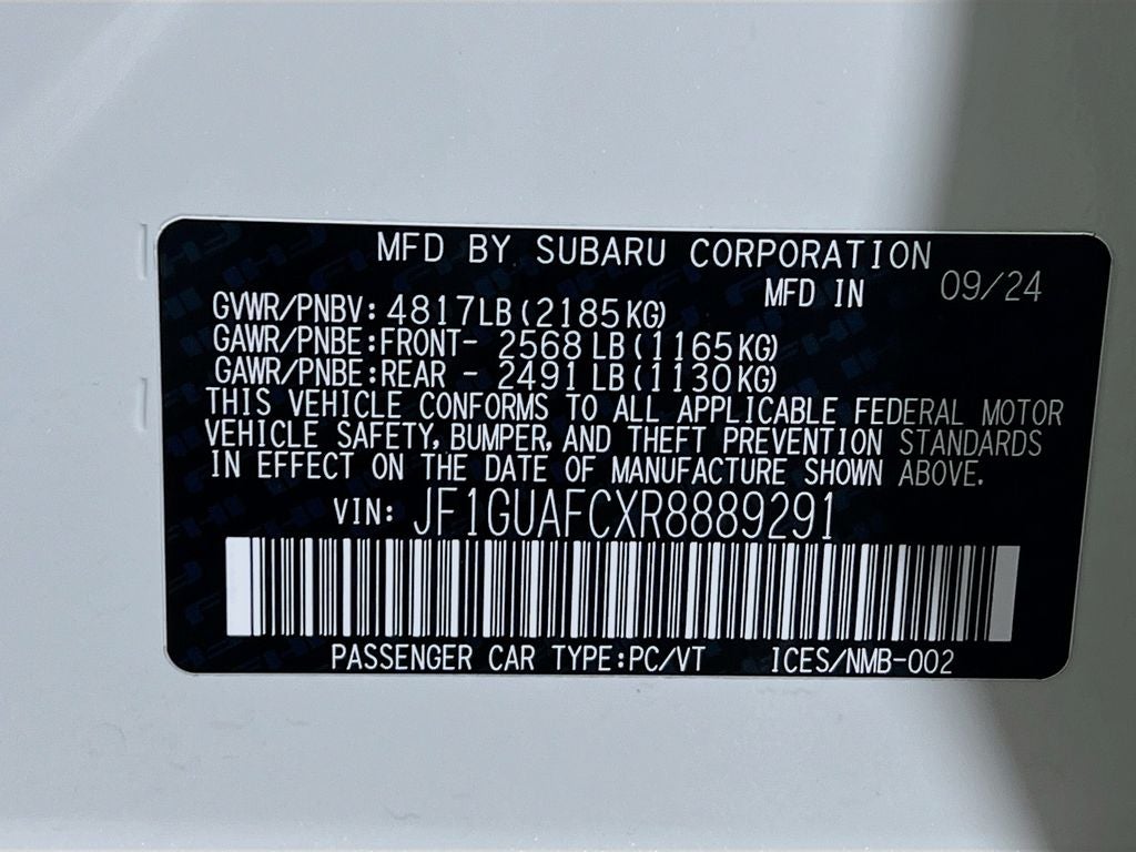 2024 Subaru Impreza Sport