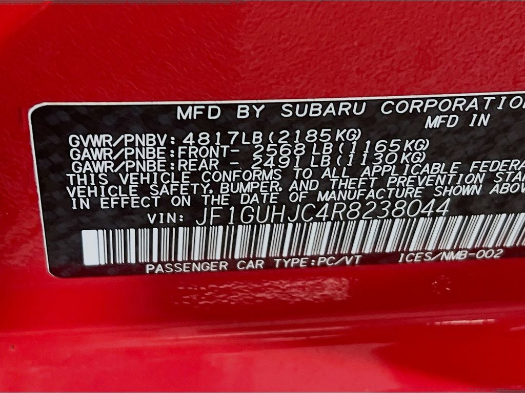 2024 Subaru Impreza 2.5RS