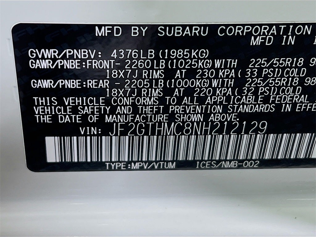 2022 Subaru Crosstrek Limited