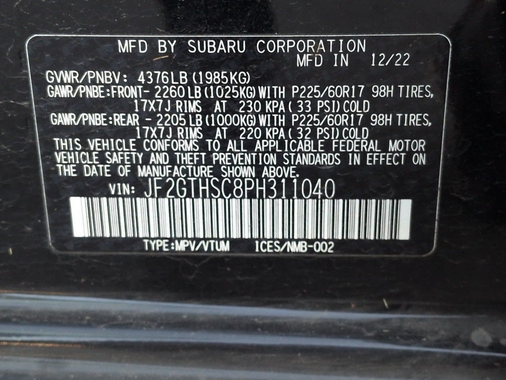 2023 Subaru Crosstrek Sport