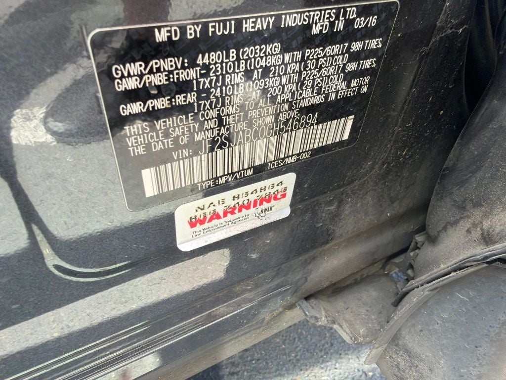 2016 Subaru Forester 2.5i