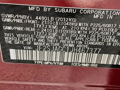 2018 Subaru Forester 2.5i Premium
