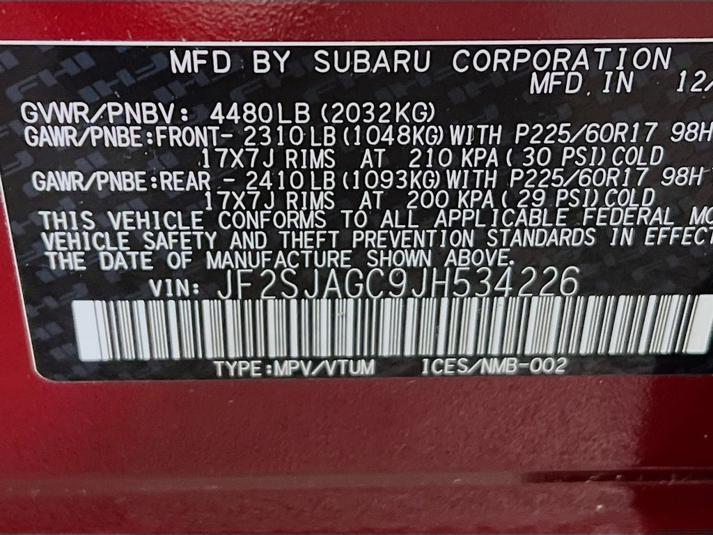 2018 Subaru Forester 2.5i Premium