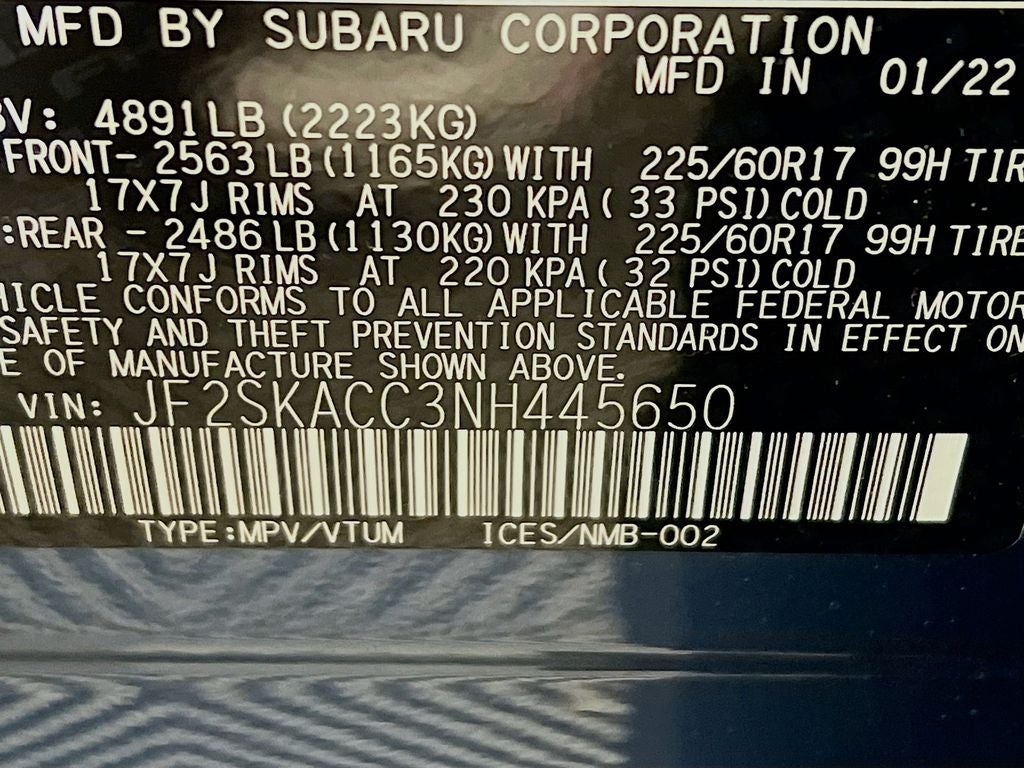 2022 Subaru Forester Base