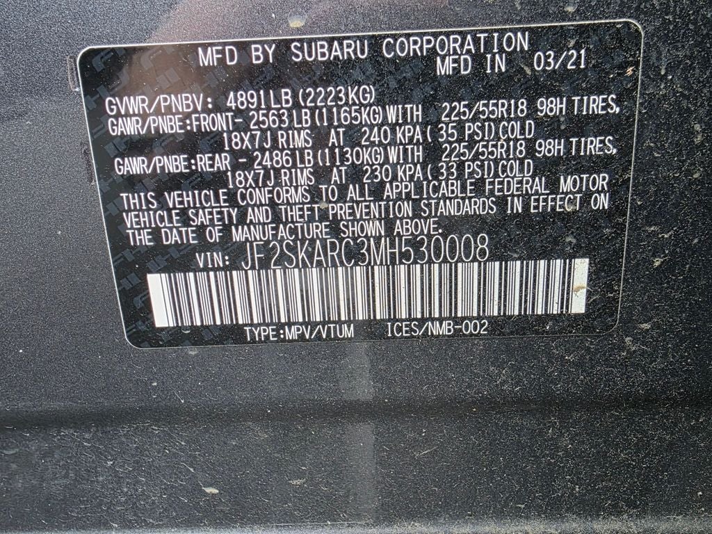 2021 Subaru Forester Sport