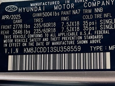 2025 Hyundai Tucson Hybrid SEL Convenience