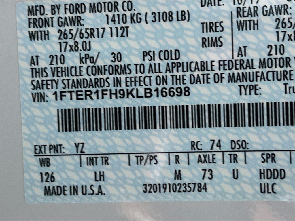 2019 Ford Ranger XLT