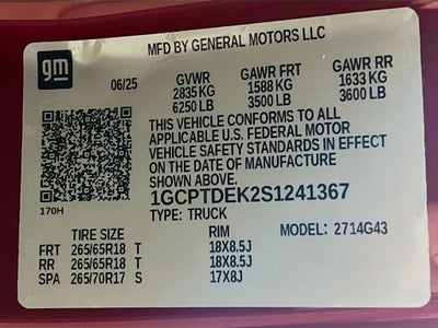 2025 Chevrolet Colorado Z71