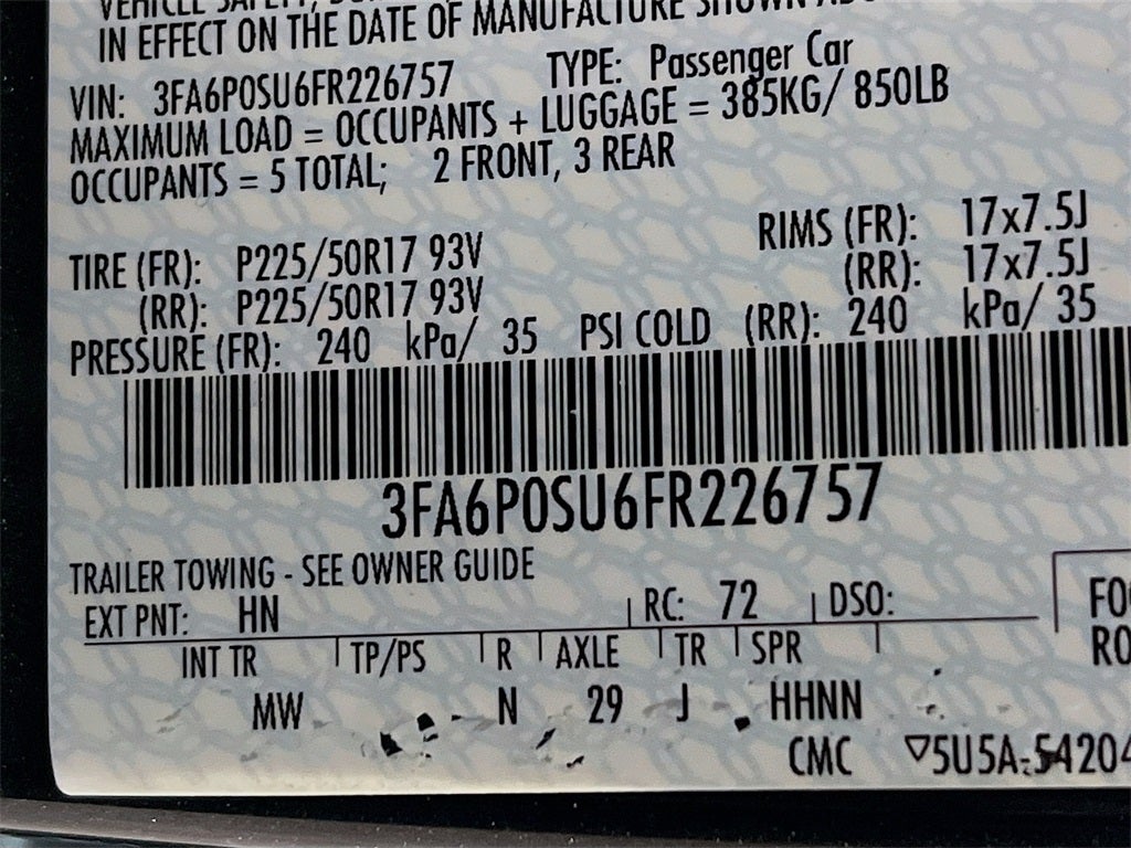 2015 Ford Fusion Energi Titanium