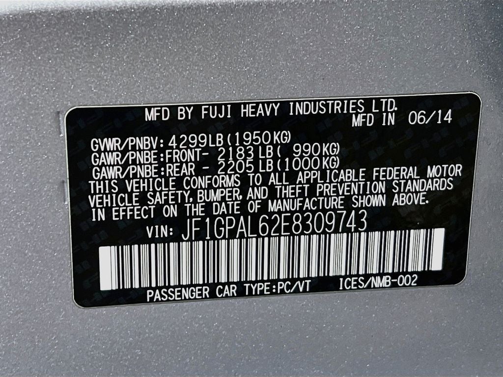 2014 Subaru Impreza 2.0i Sport Premium