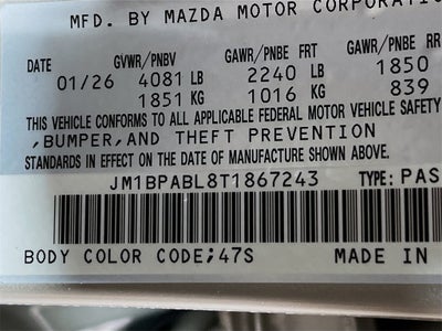 2026 Mazda Mazda3 Sedan 2.5 S Select Sport