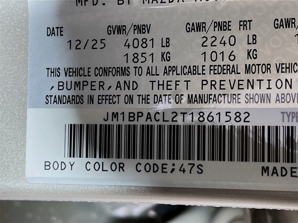 2026 Mazda Mazda3 Sedan 2.5 S Preferred