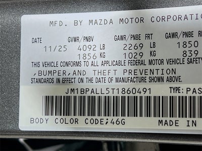 2026 Mazda Mazda3 Hatchback 2.5 S Preferred