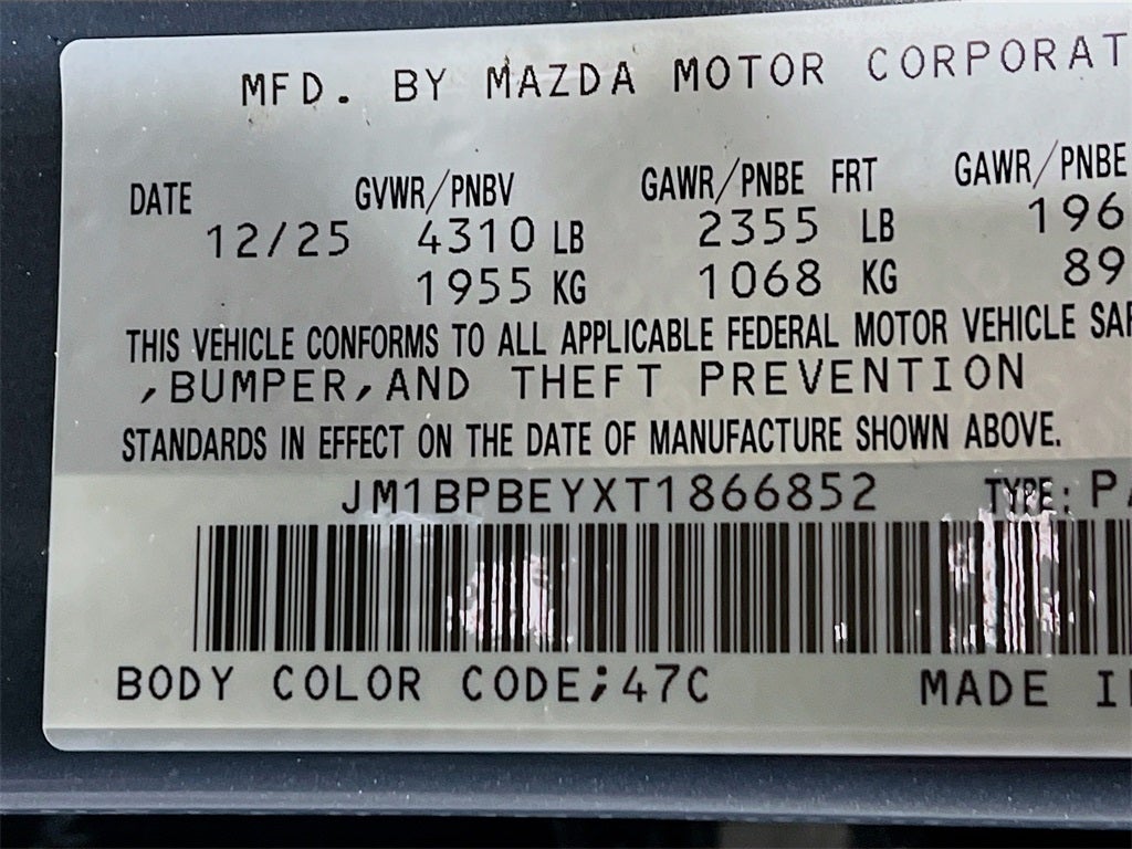 2026 Mazda Mazda3 Sedan 2.5 Turbo Premium Plus AWD