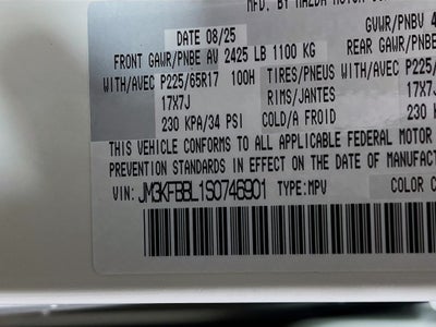 2025 Mazda Mazda CX-5 2.5 S Select Package
