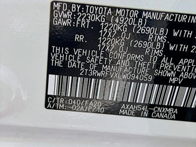 2020 Toyota RAV4 Hybrid XLE