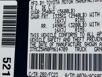 2023 Toyota Tacoma SR5 V6