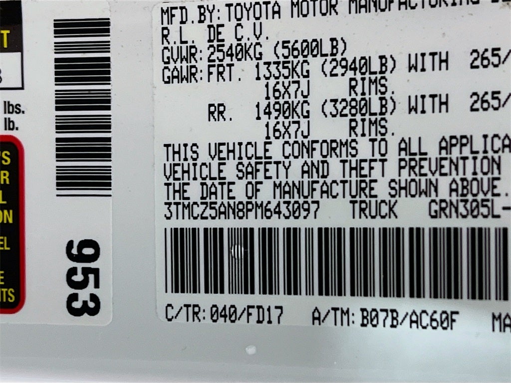 2023 Toyota Tacoma TRD Off-Road V6