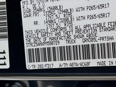 2023 Toyota Tacoma TRD Sport V6