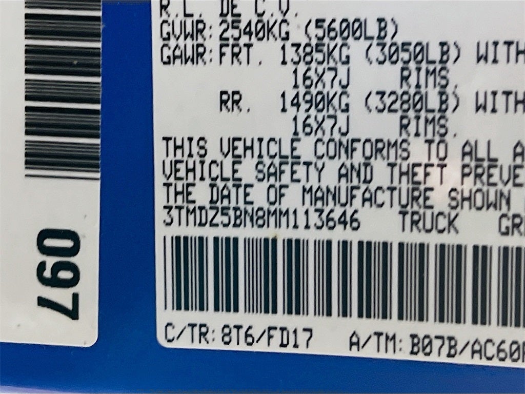 2021 Toyota Tacoma TRD Off-Road V6