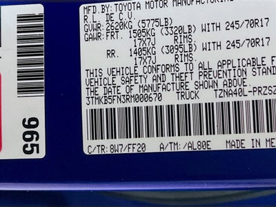 2024 Toyota Tacoma SR5