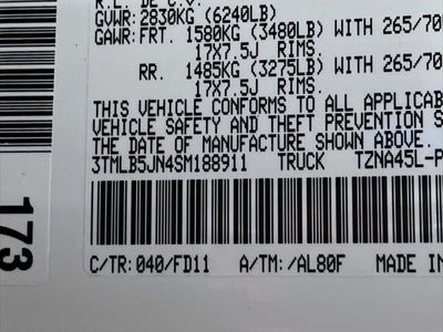 2025 Toyota Tacoma TRD Off-Road