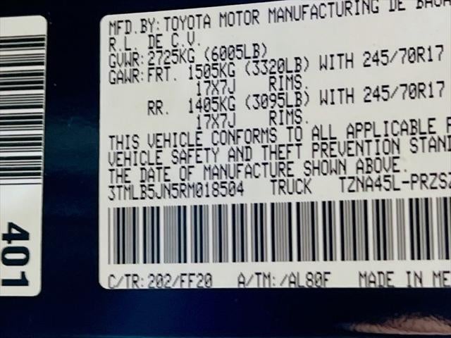 2024 Toyota Tacoma SR5