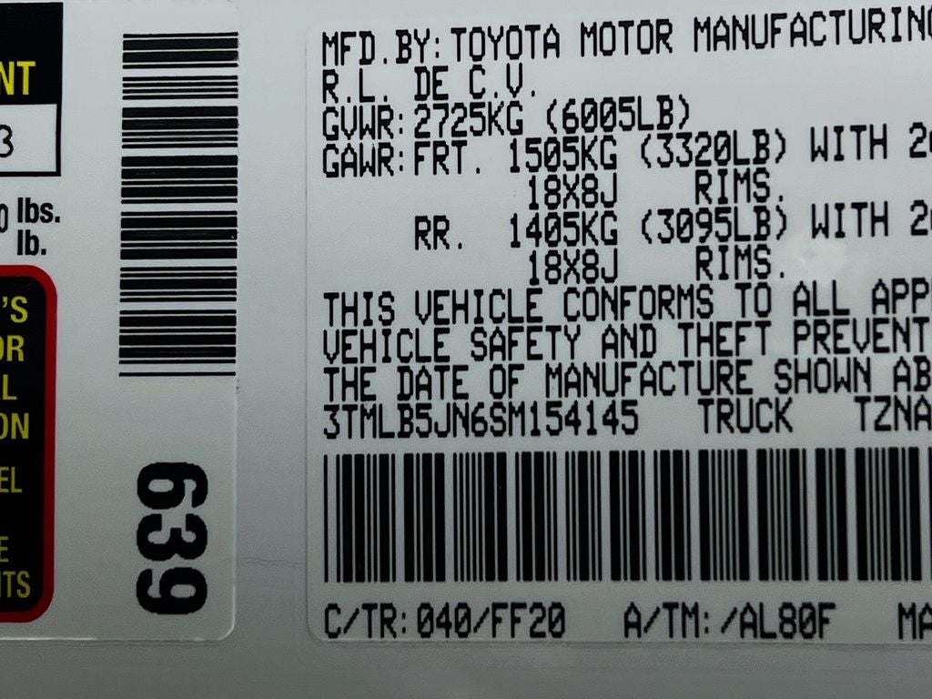 2025 Toyota Tacoma SR5
