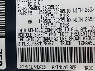 2025 Toyota Tacoma TRD Off-Road