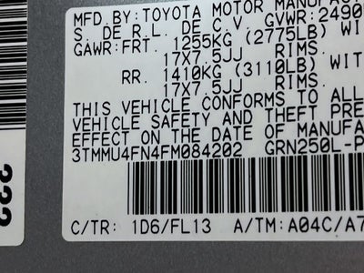 2015 Toyota Tacoma Base V6