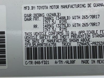 2024 Toyota Tacoma SR5