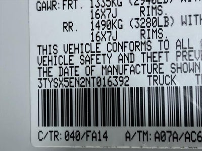 2022 Toyota Tacoma SR