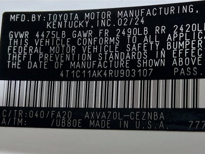 2024 Toyota Camry LE