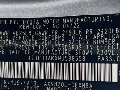 2022 Toyota Camry Hybrid LE