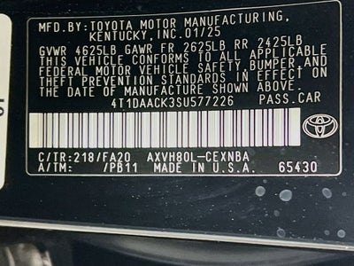 2025 Toyota Camry LE