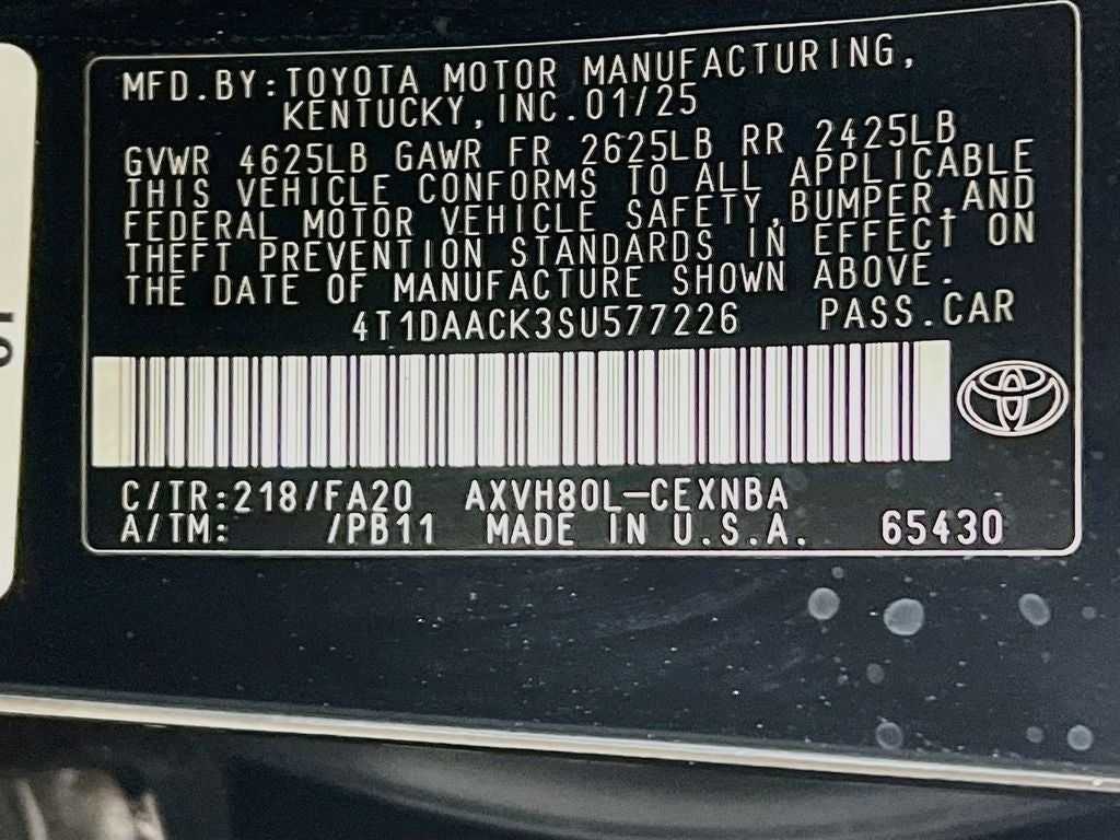 2025 Toyota Camry LE