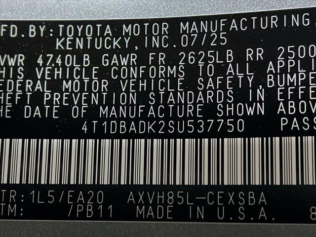 2025 Toyota Camry SE